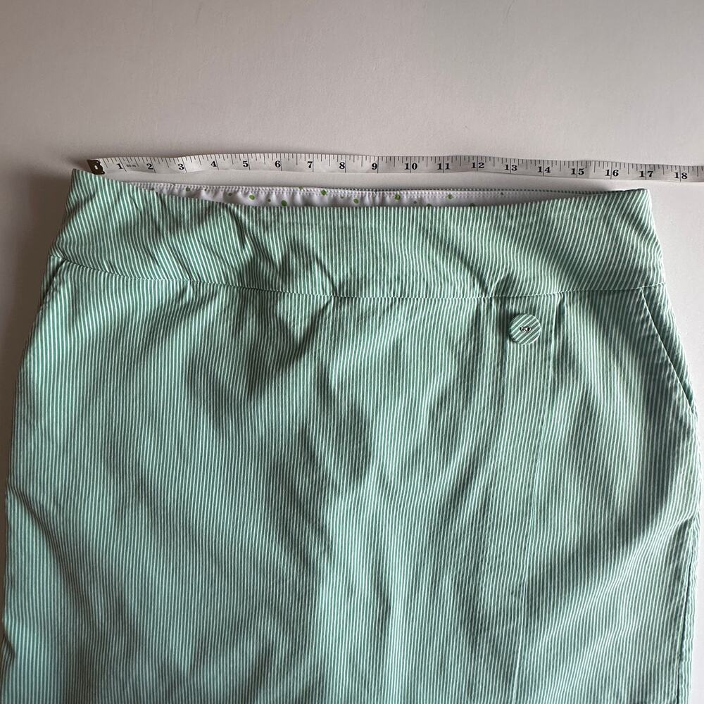Swing Control Striped Golf Skort Womens Sz 16 Green Golf Tennis Sporty Skirt XL - Picture 8 of 10